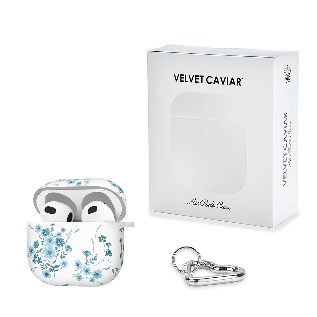 French Blue Floral AirPod Case - Image 20
