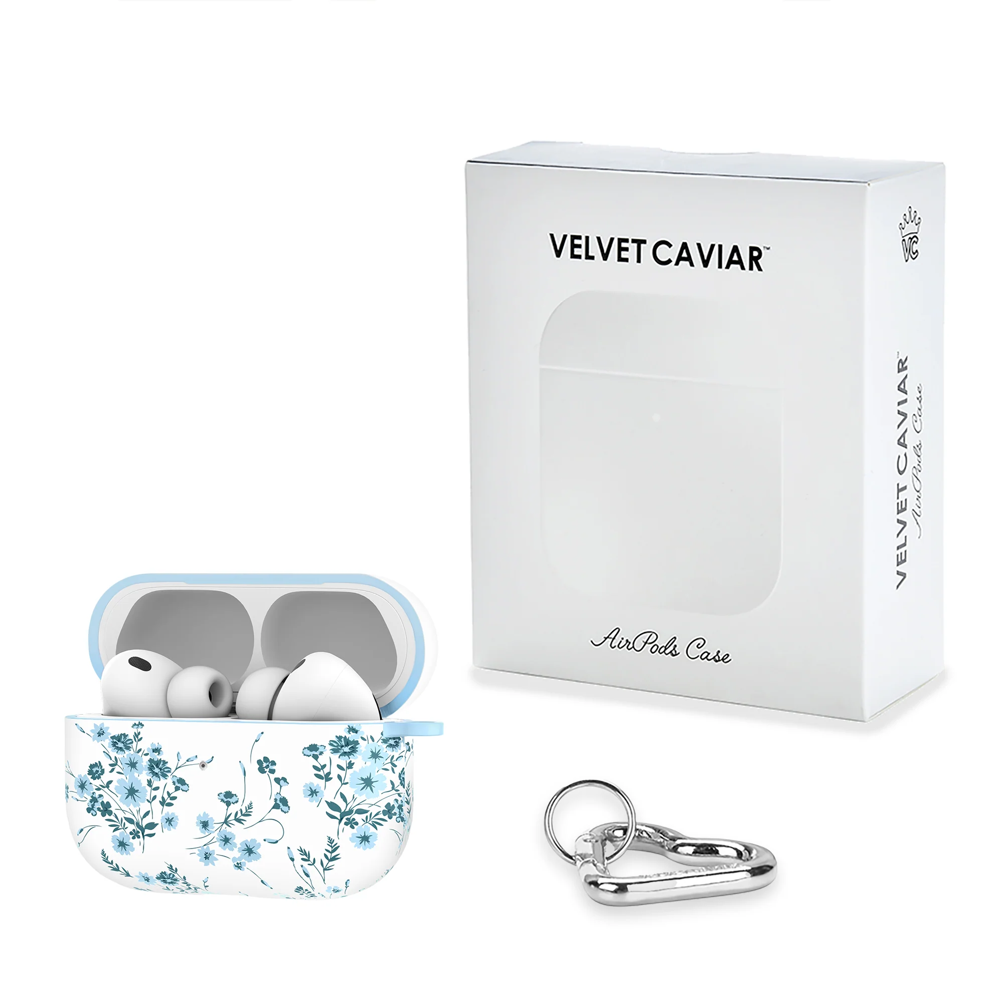 French Blue Floral AirPod Case - Image 25