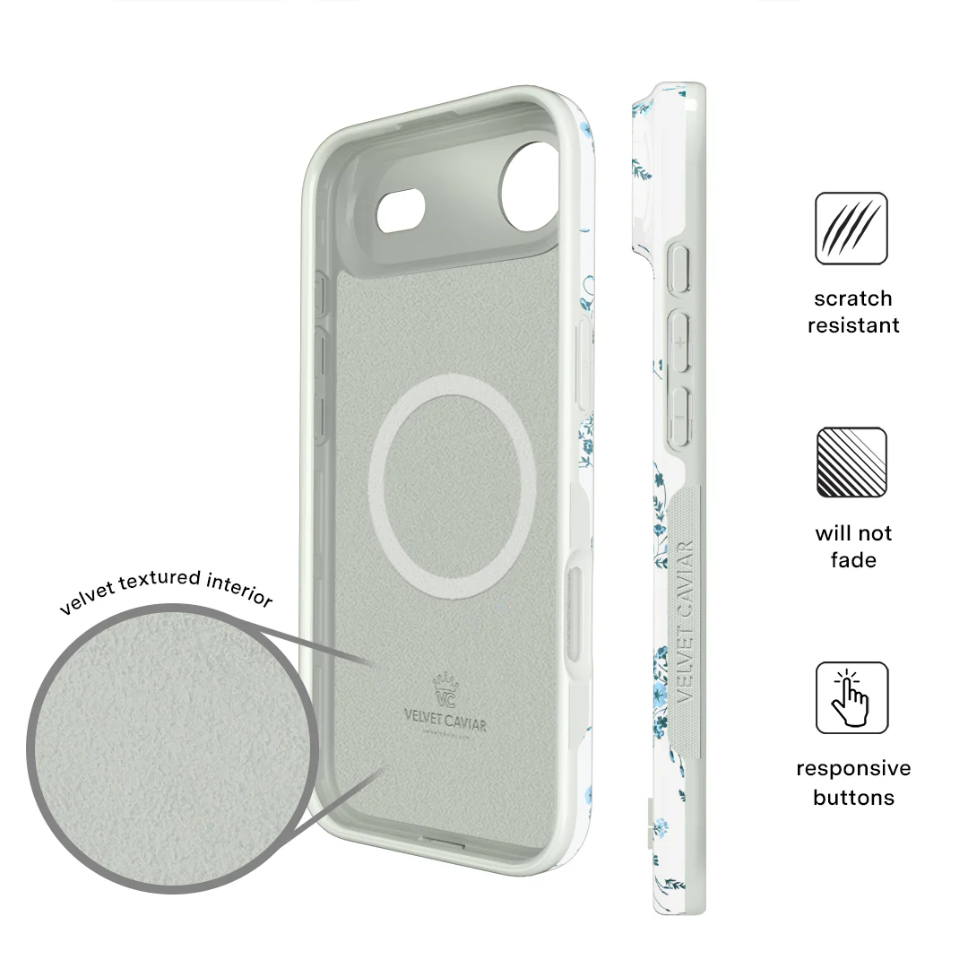 French Blue Floral iPhone Case - Image 105