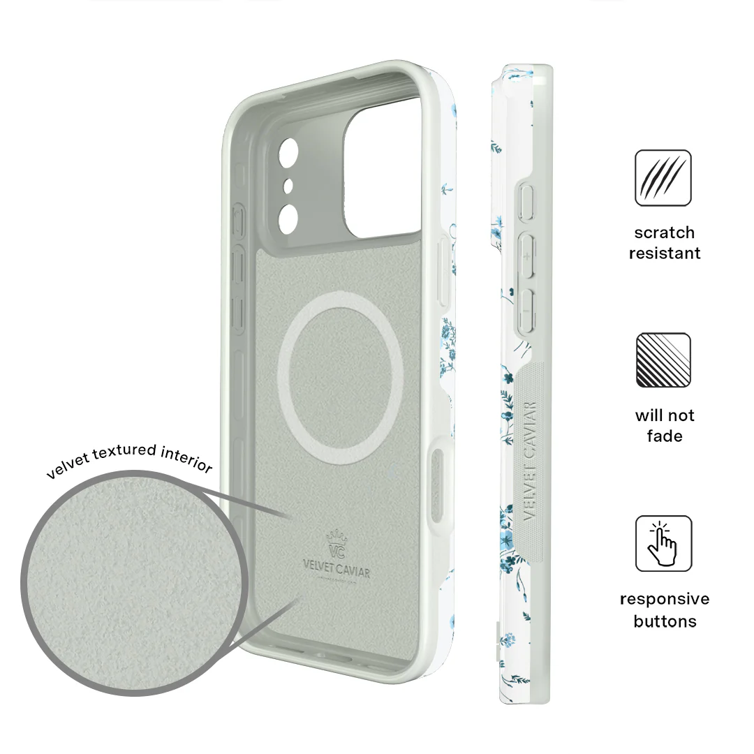 French Blue Floral iPhone Case - Image 110