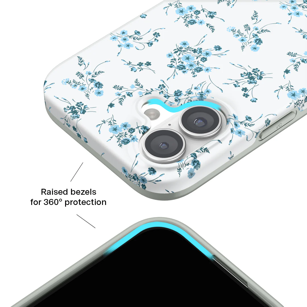 French Blue Floral iPhone Case - Image 113