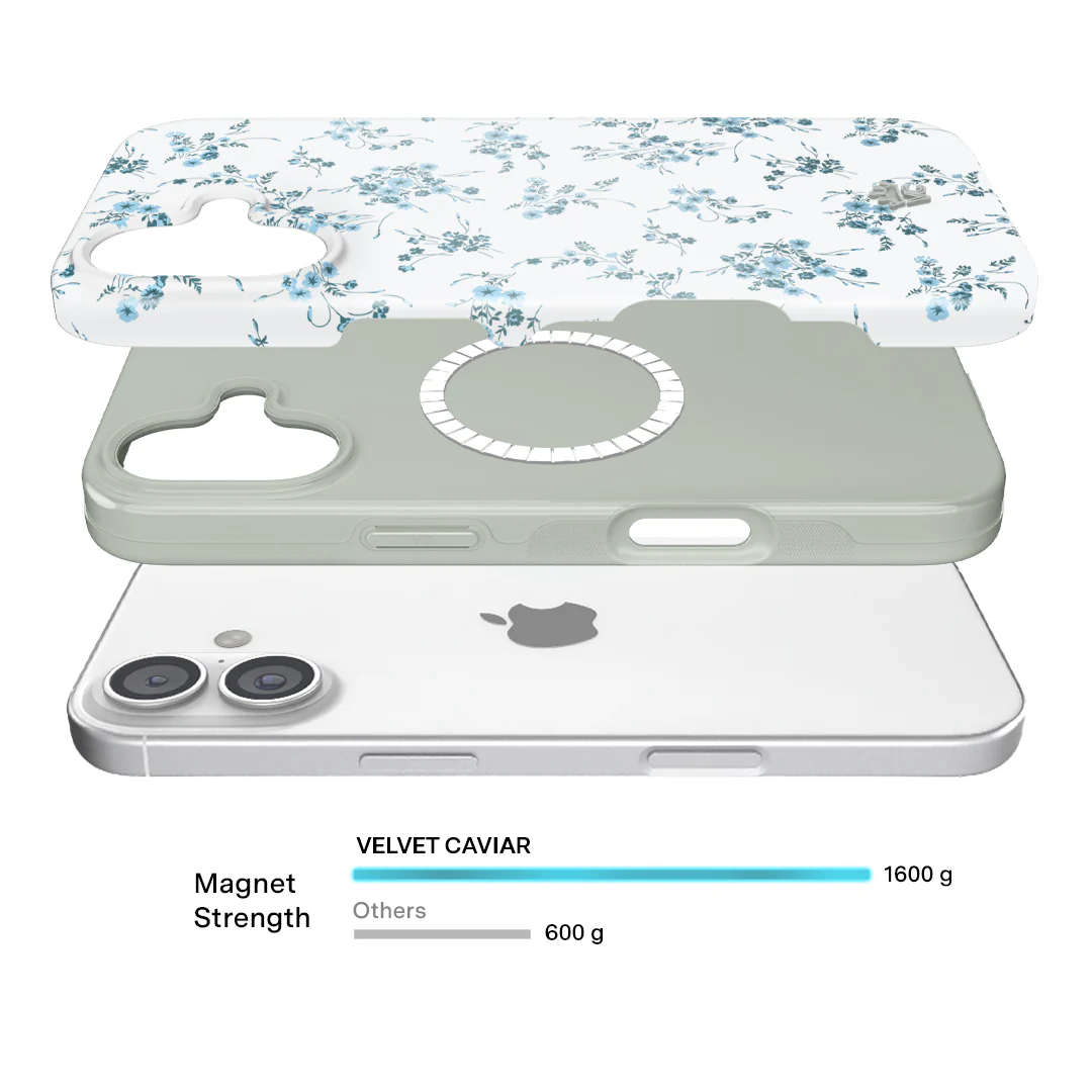 French Blue Floral iPhone Case - Image 114