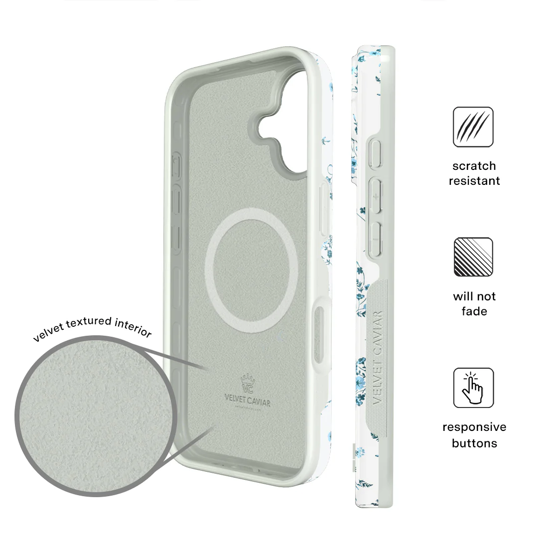 French Blue Floral iPhone Case - Image 115
