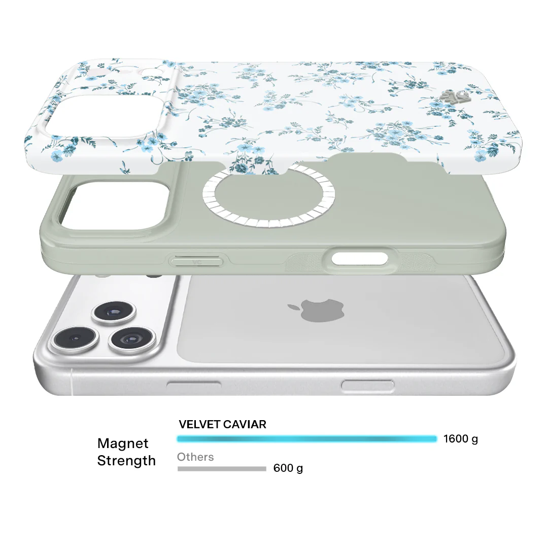 French Blue Floral iPhone Case - Image 119