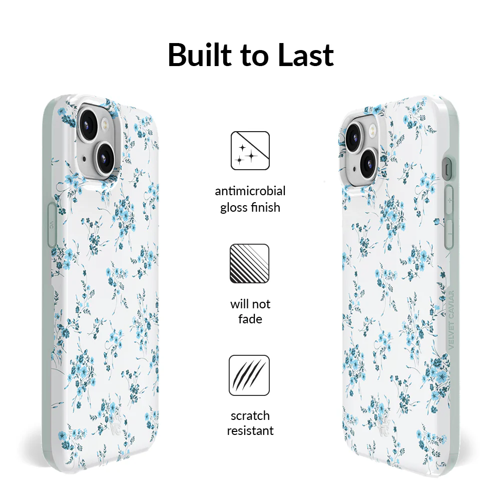 French Blue Floral iPhone Case - Image 24