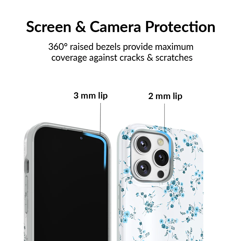 French Blue Floral iPhone Case - Image 37