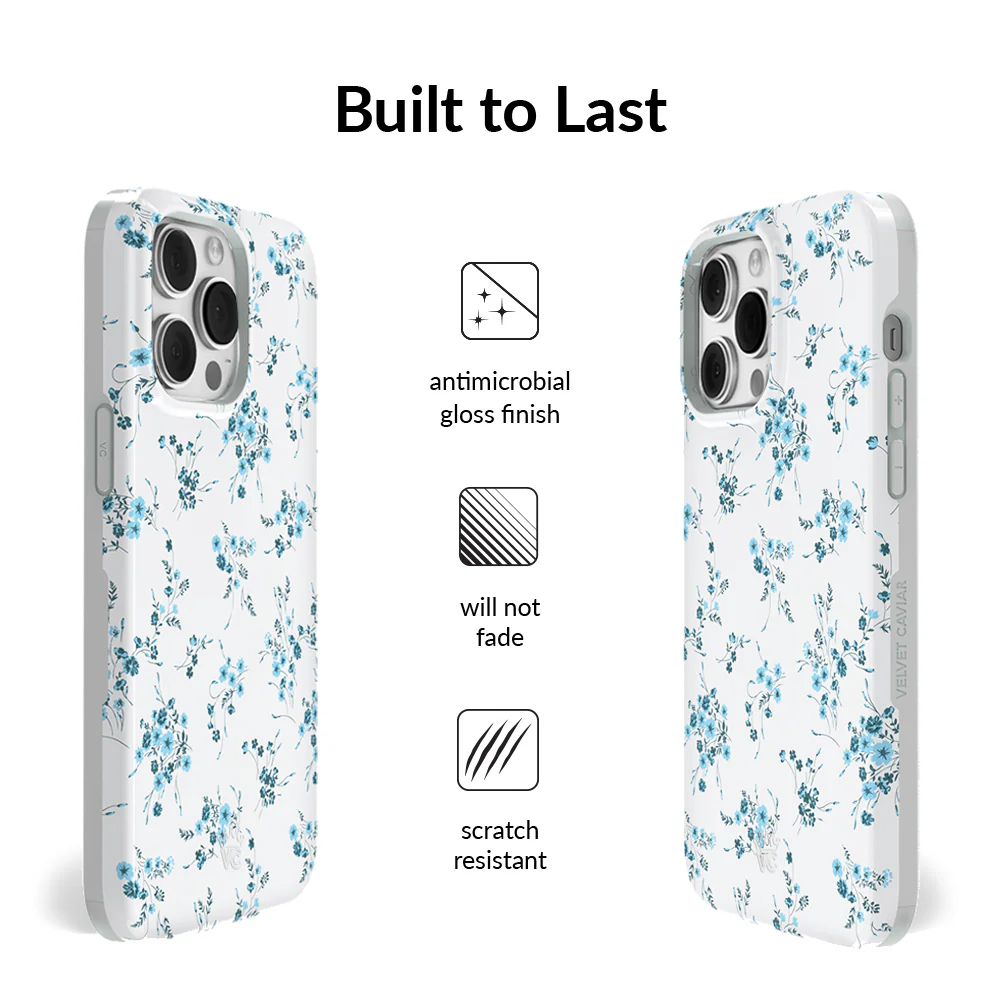 French Blue Floral iPhone Case - Image 39