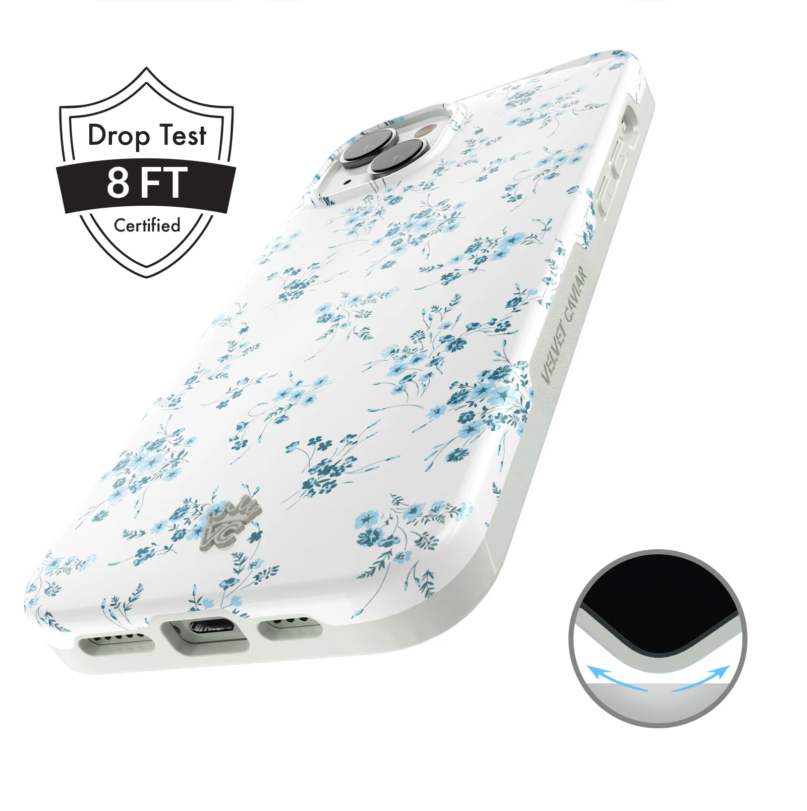 French Blue Floral iPhone Case - Image 64