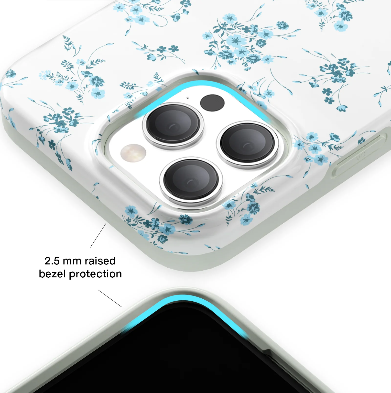 French Blue Floral iPhone Case - Image 72