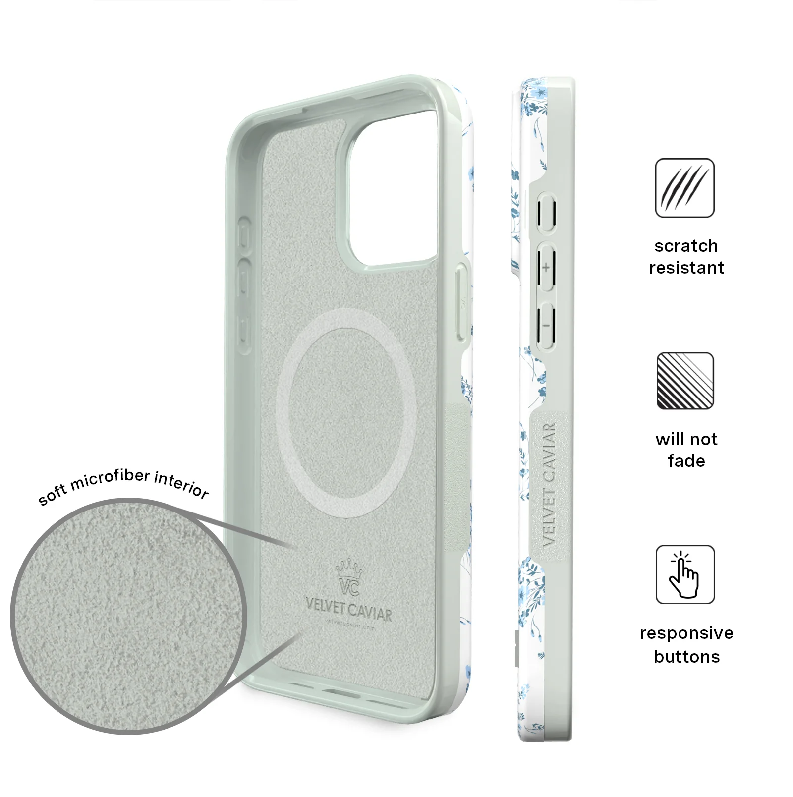 French Blue Floral iPhone Case - Image 75