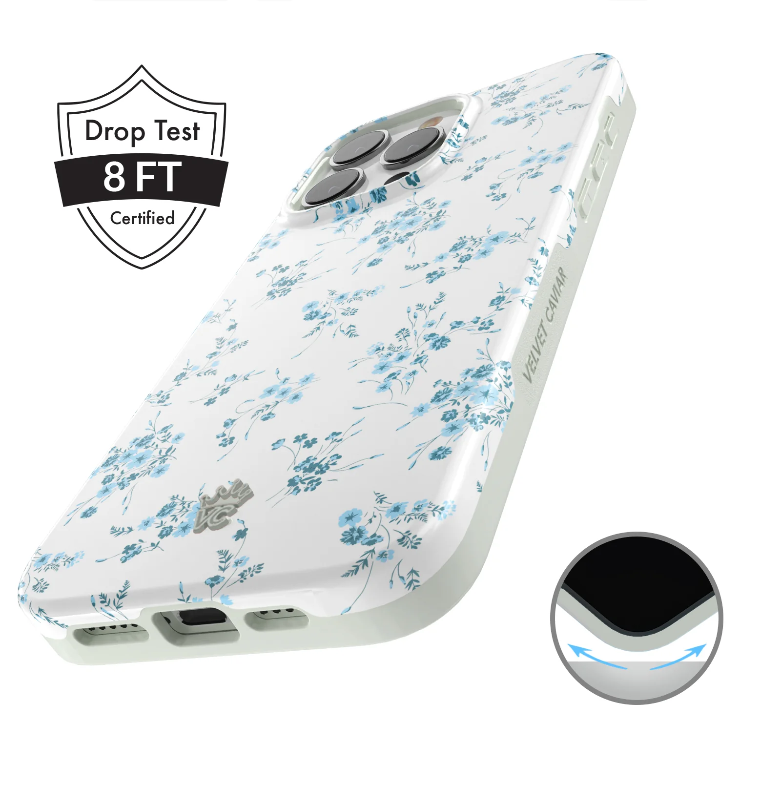 French Blue Floral iPhone Case - Image 79