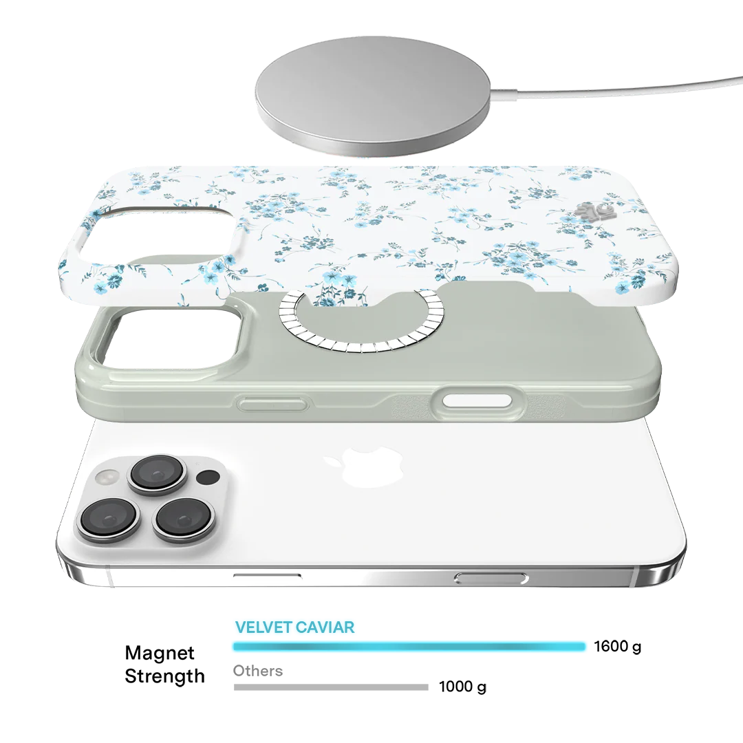 French Blue Floral iPhone Case - Image 88