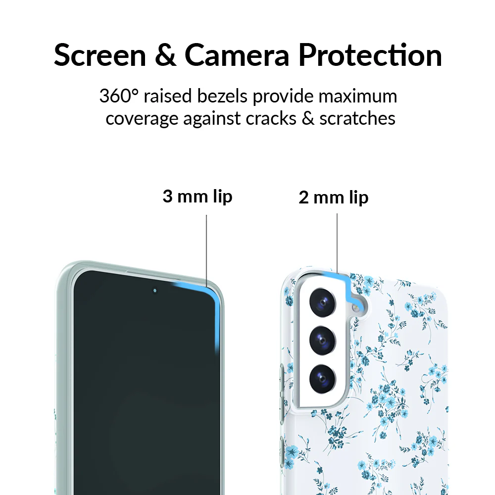 French Blue Floral Samsung Case - Image 32