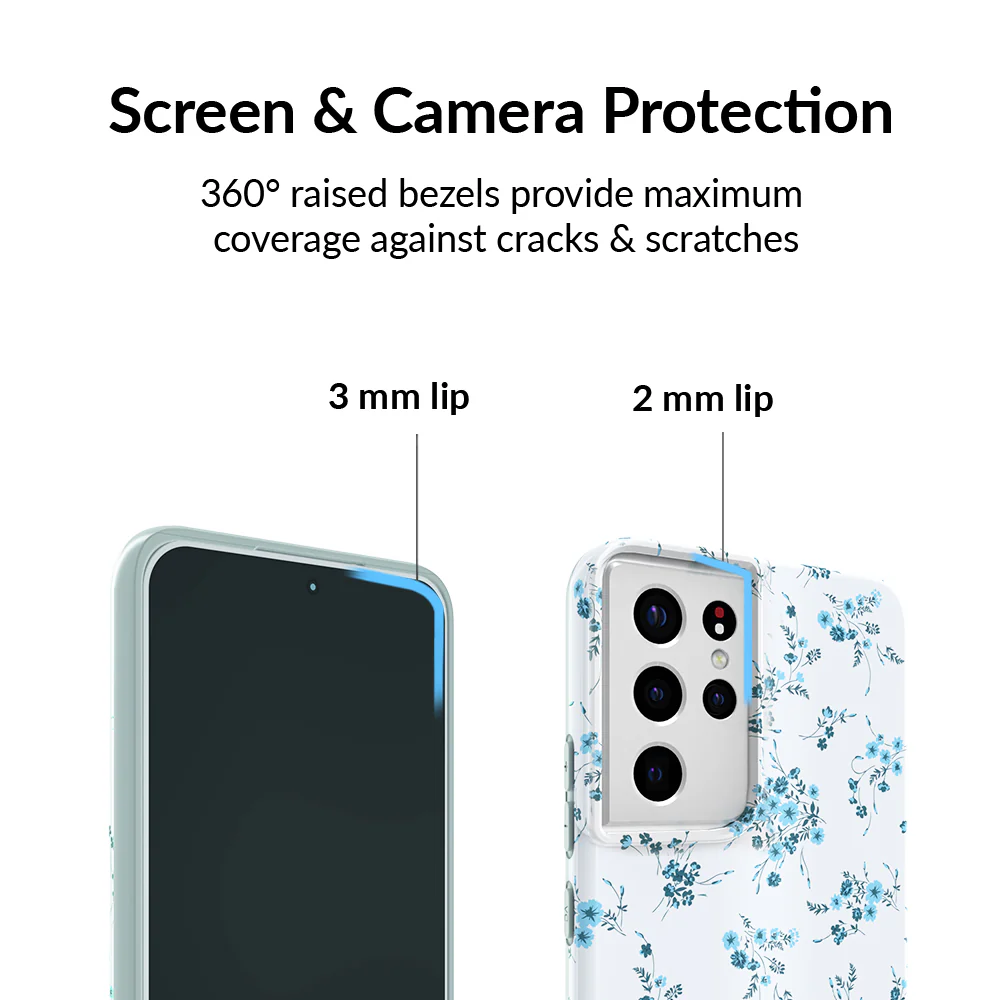 French Blue Floral Samsung Case - Image 42