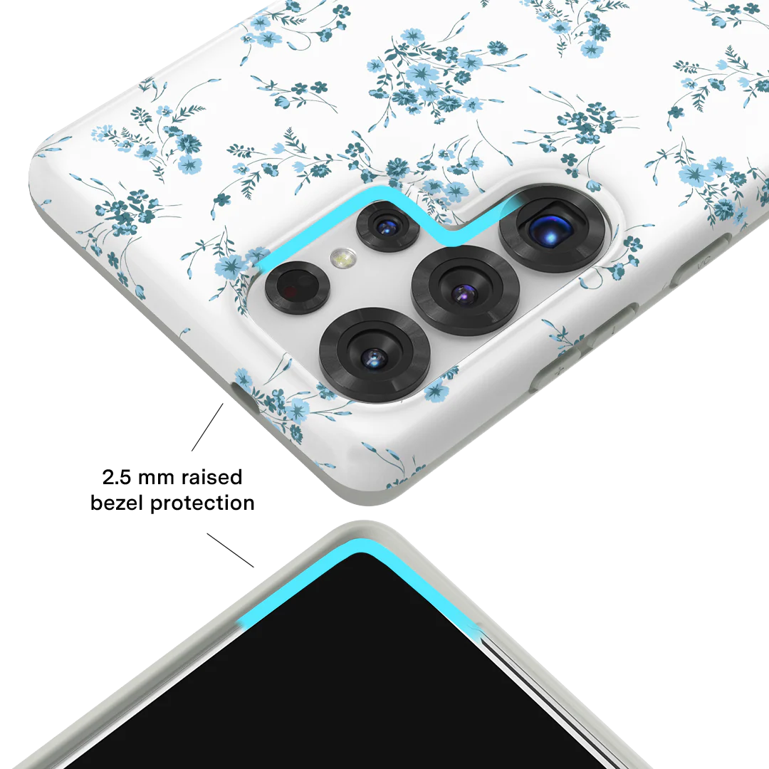 French Blue Floral Samsung Case - Image 47