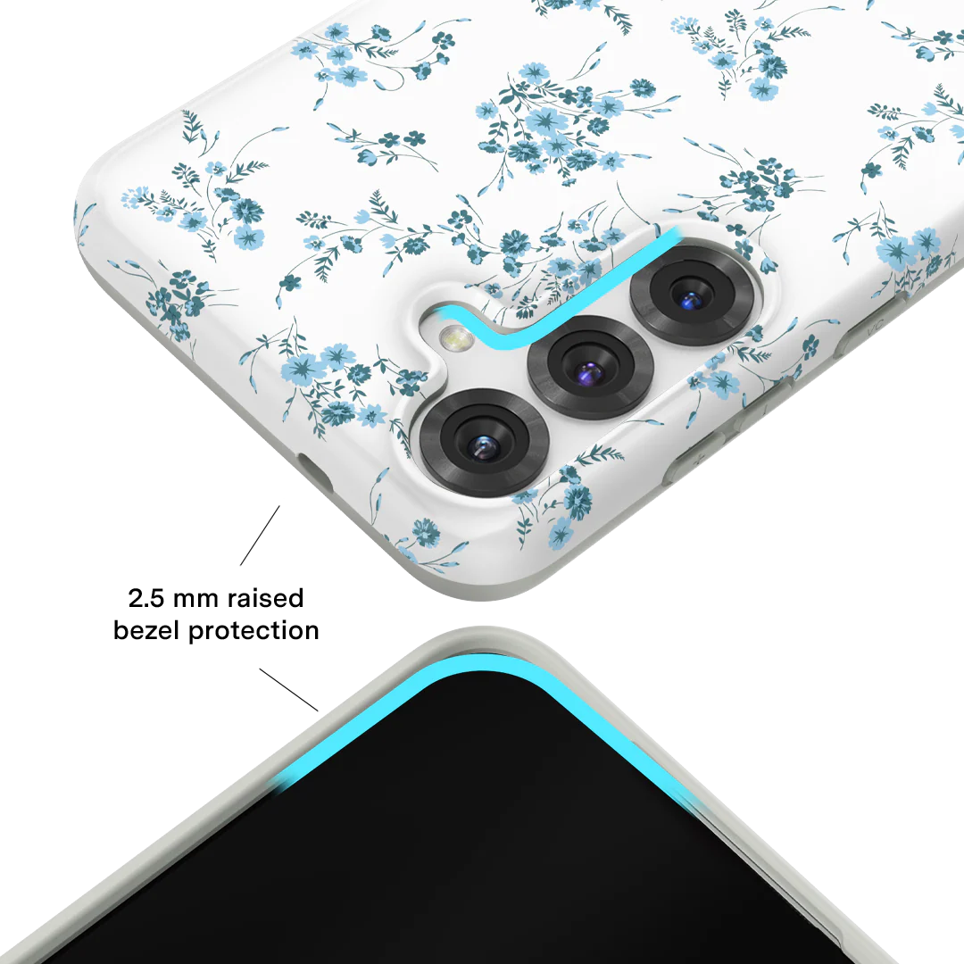 French Blue Floral Samsung Case - Image 57