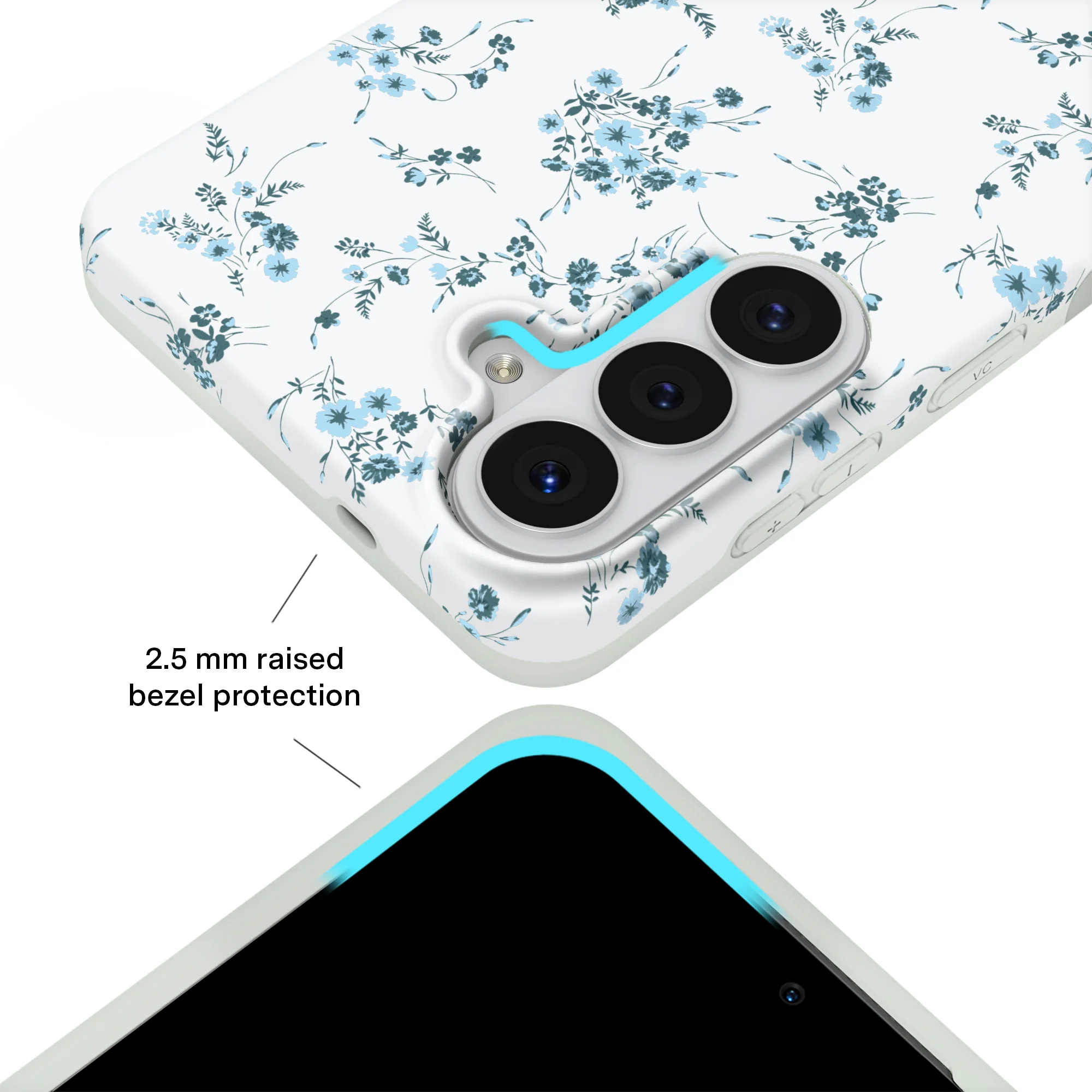 French Blue Floral Samsung Case - Image 63