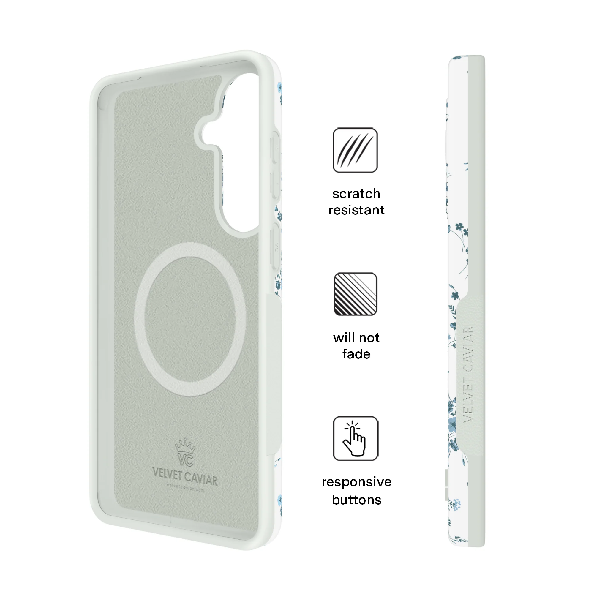 French Blue Floral Samsung Case - Image 65