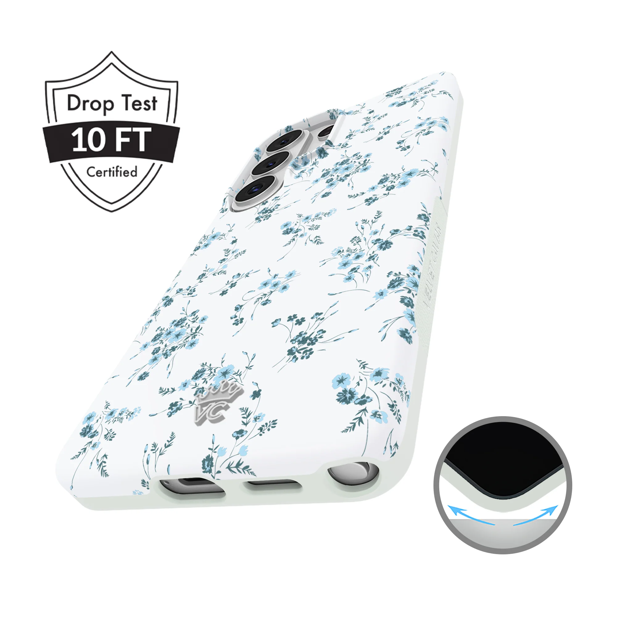 French Blue Floral Samsung Case - Image 67