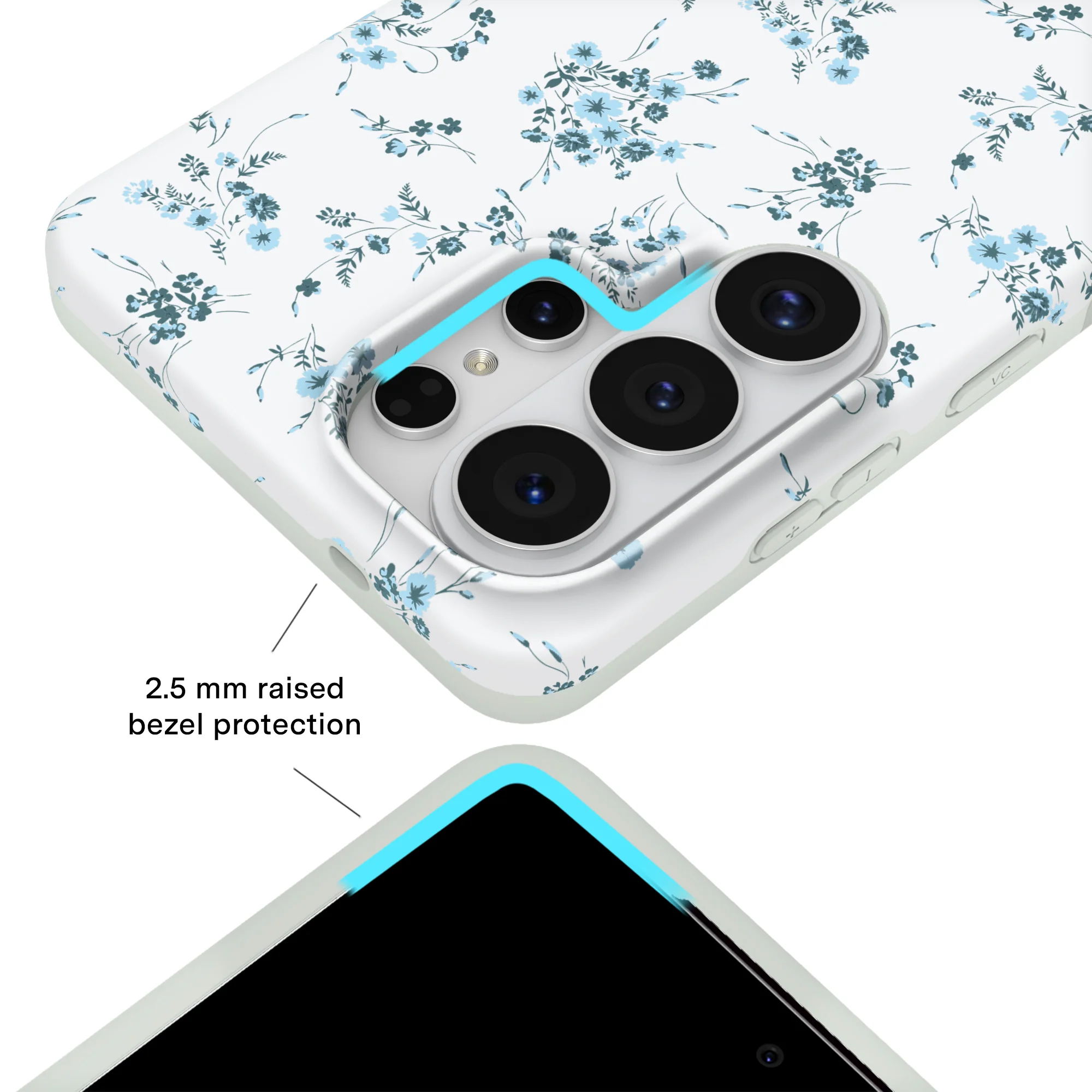 French Blue Floral Samsung Case - Image 68