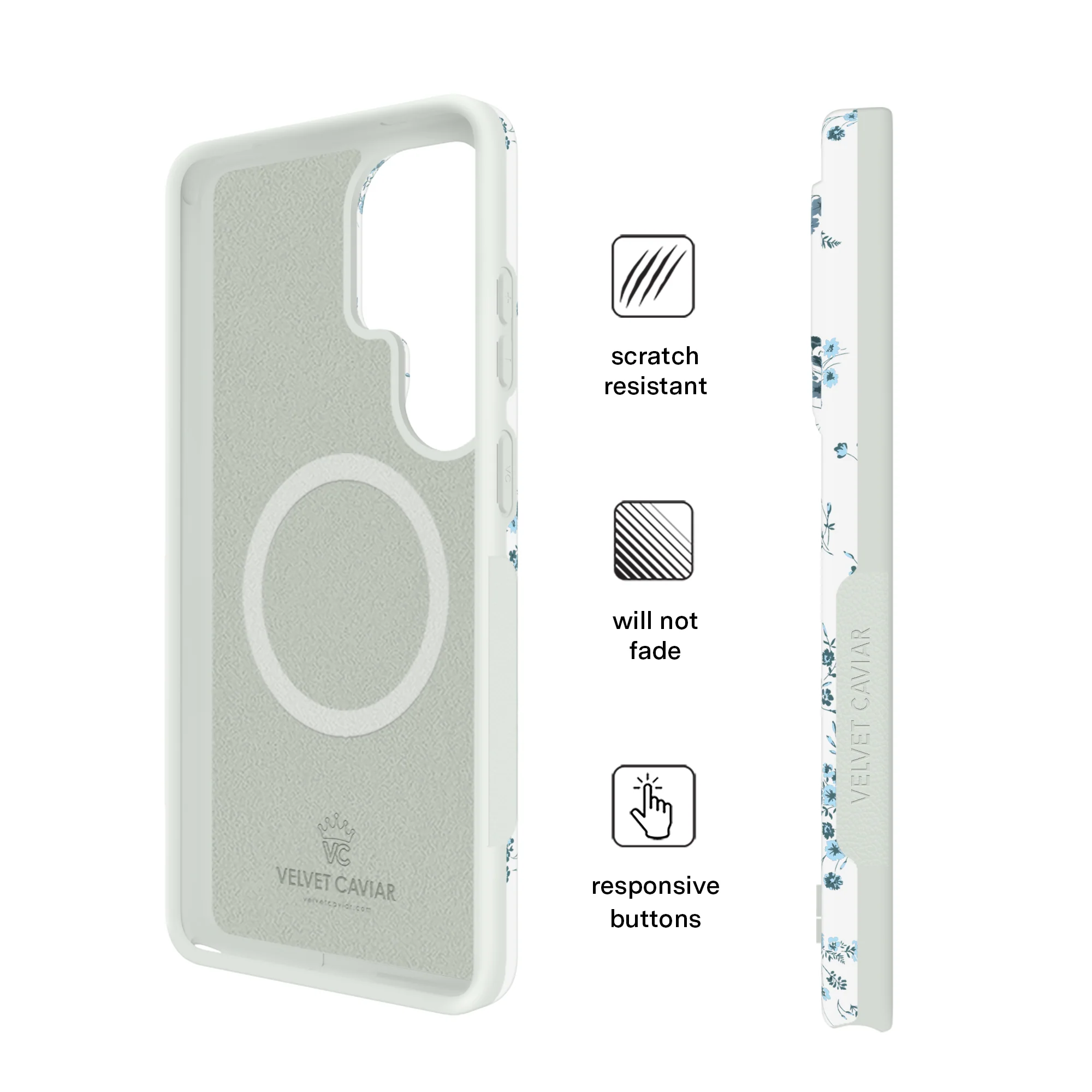 French Blue Floral Samsung Case - Image 70