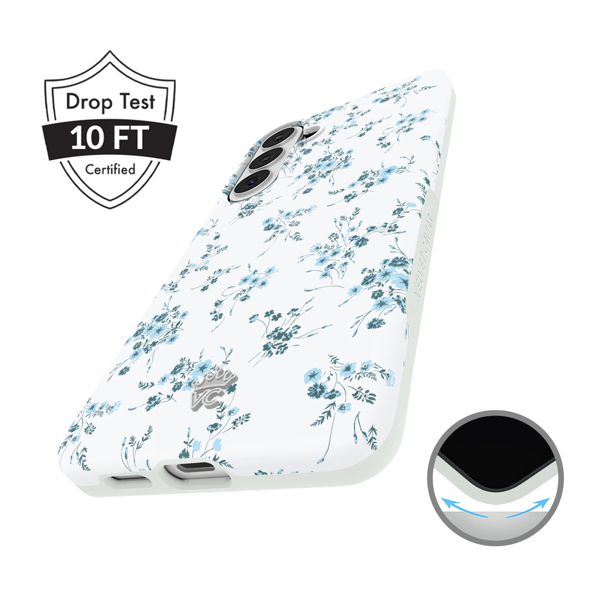 French Blue Floral Samsung Case - Image 72