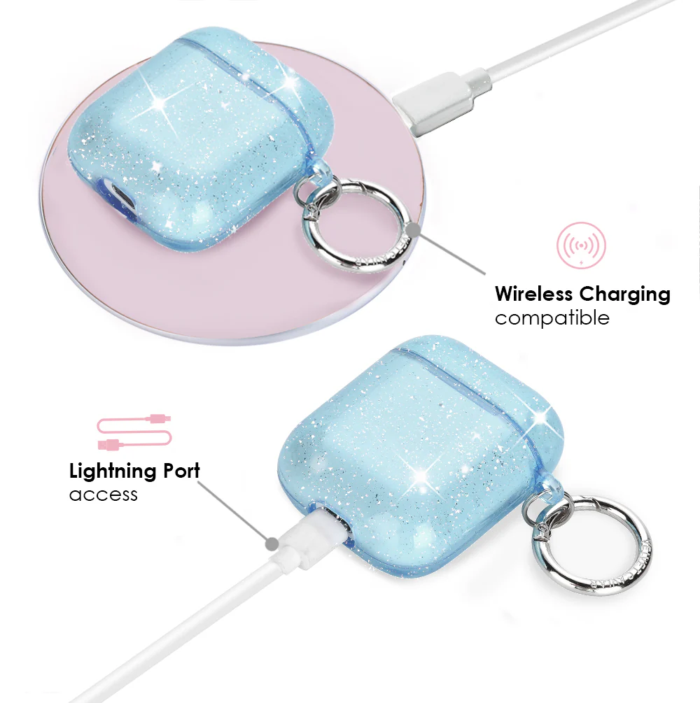 Blue Stardust AirPod Case - Image 4