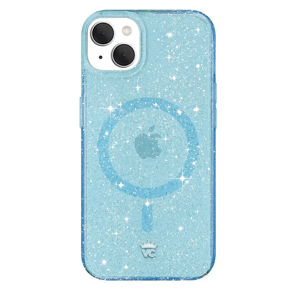 Blue Stardust Glitter iPhone Case - Image 110
