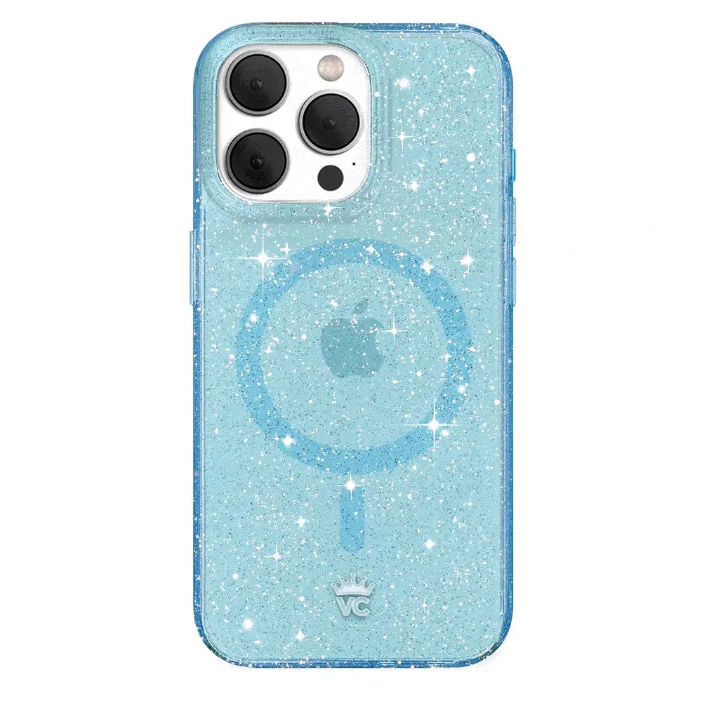 Blue Stardust Glitter iPhone Case - Image 122