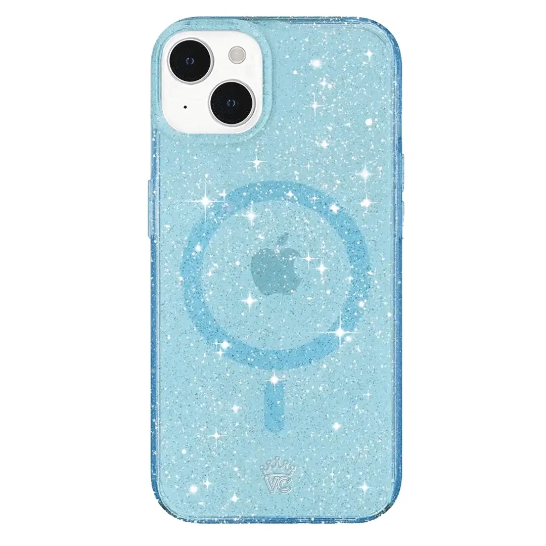 Blue Stardust Glitter iPhone Case - Image 133