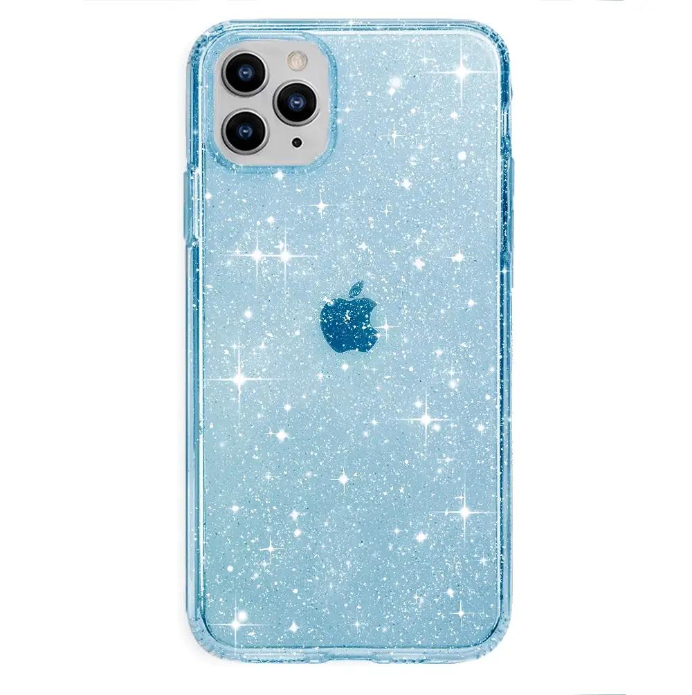 Blue Stardust Glitter iPhone Case - Image 14