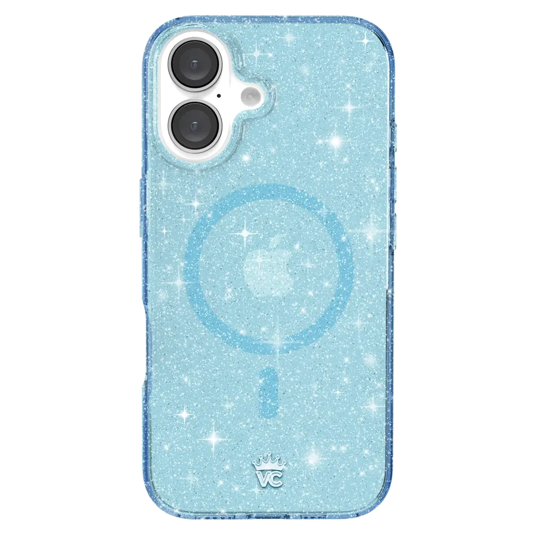 Blue Stardust Glitter iPhone Case - Image 143