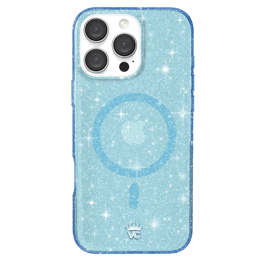 Blue Stardust Glitter iPhone Case - Image 153