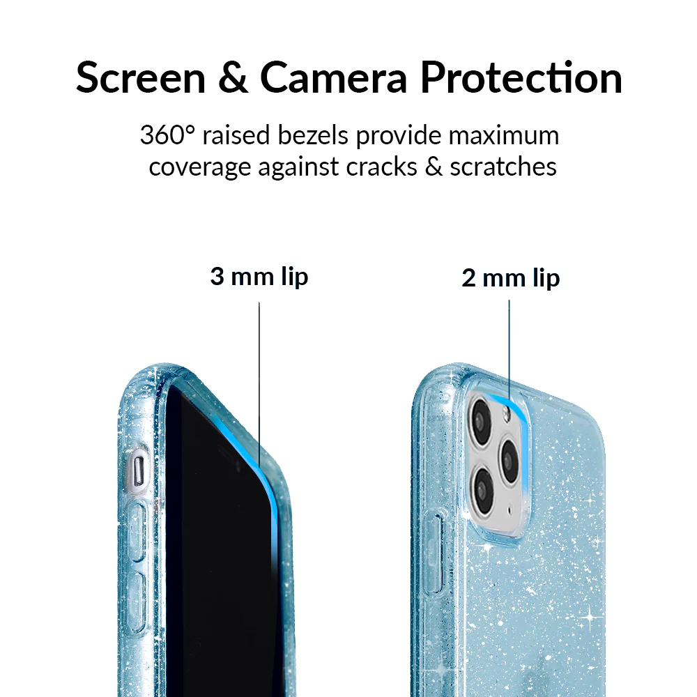 Blue Stardust Glitter iPhone Case - Image 16