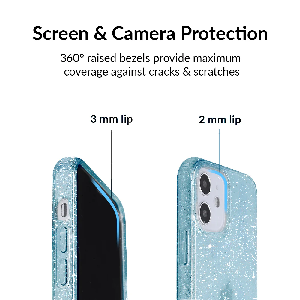 Blue Stardust Glitter iPhone Case - Image 28