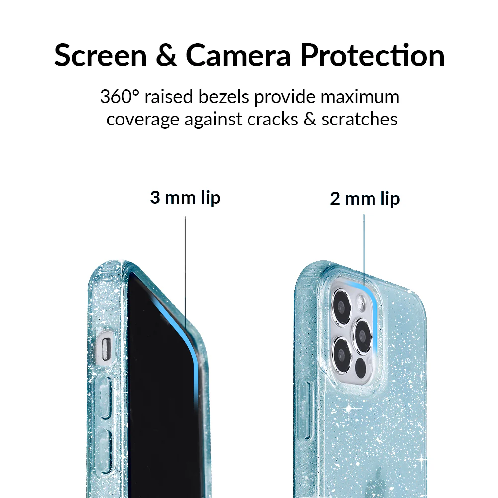 Blue Stardust Glitter iPhone Case - Image 45