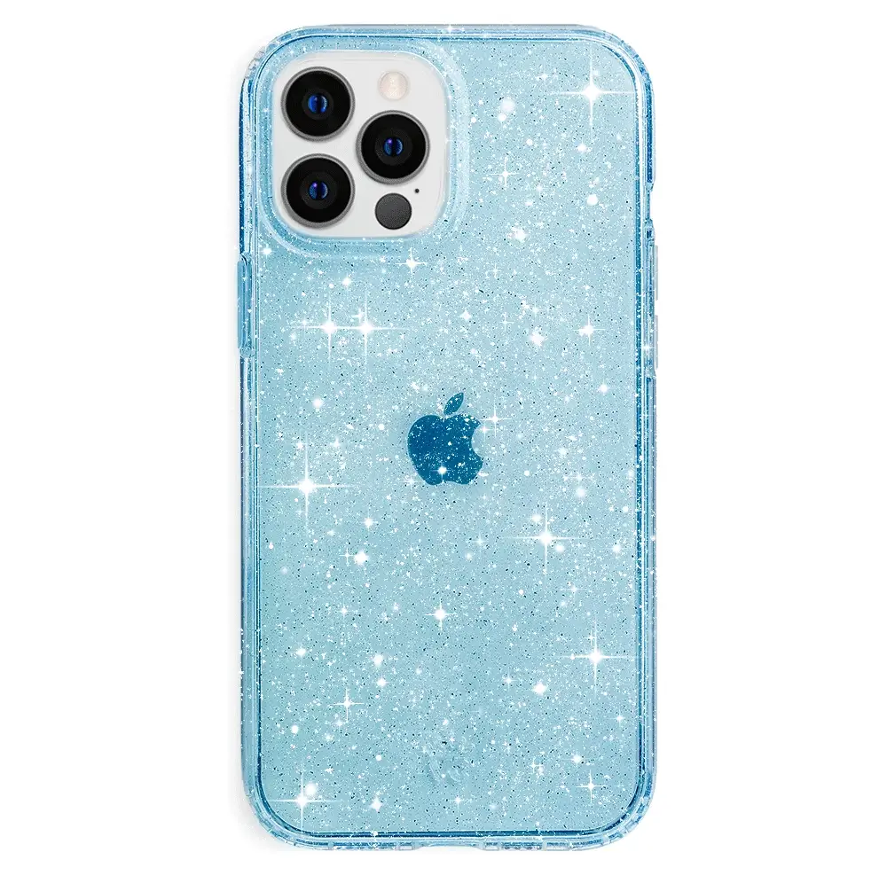 Blue Stardust Glitter iPhone Case - Image 49