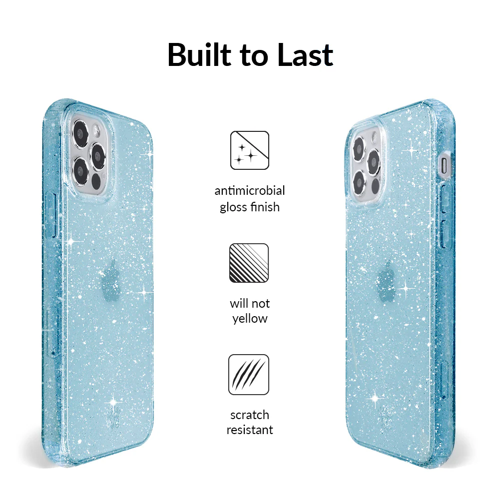 Blue Stardust Glitter iPhone Case - Image 53