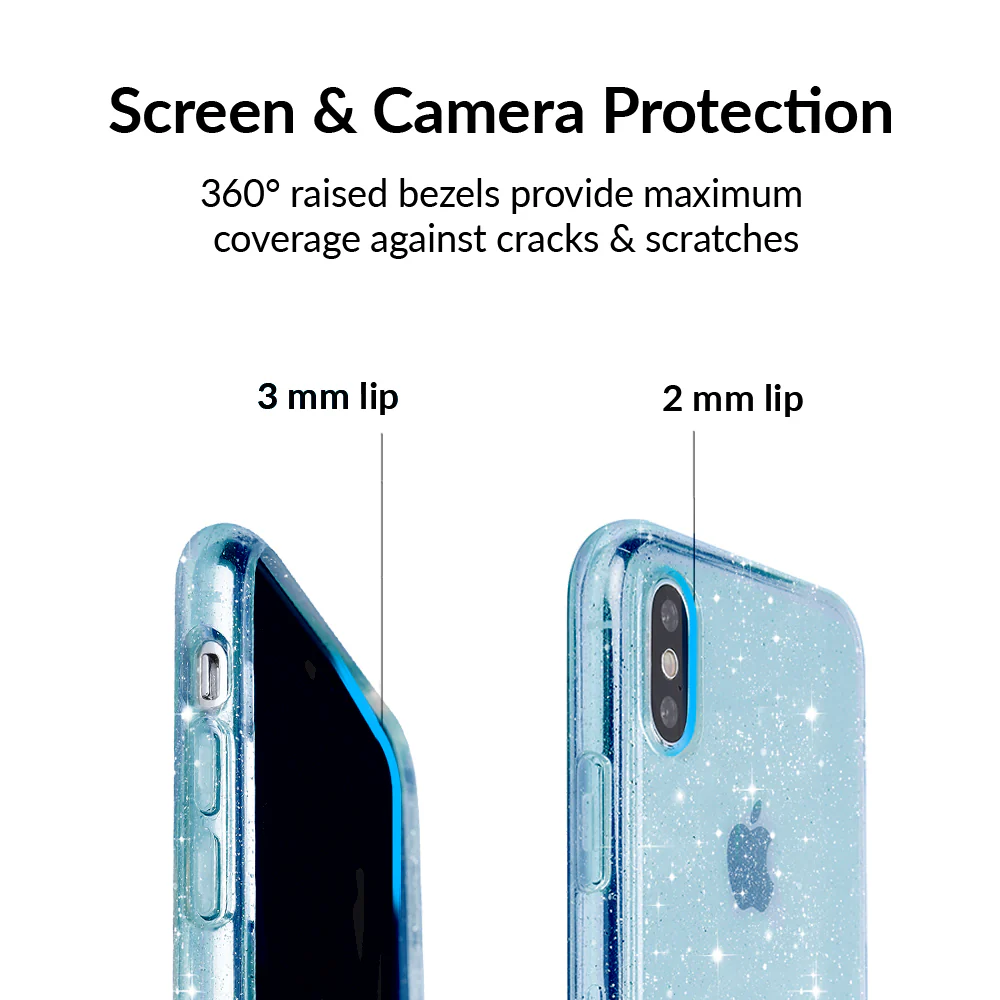 Blue Stardust Glitter iPhone Case - Image 63