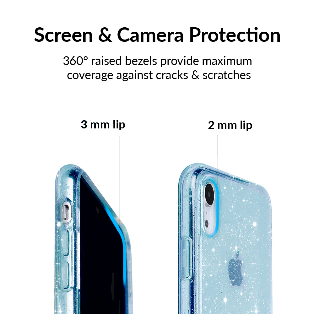 Blue Stardust Glitter iPhone Case - Image 69