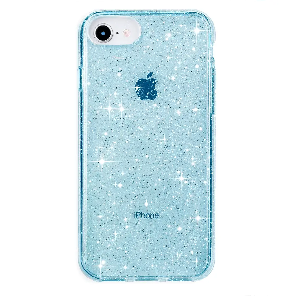 Blue Stardust Glitter iPhone Case - Image 73