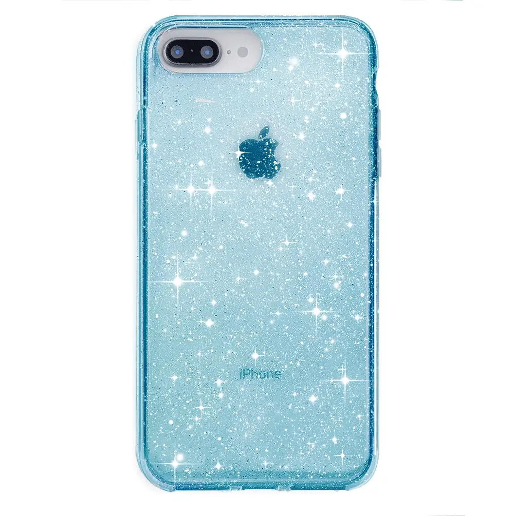 Blue Stardust Glitter iPhone Case - Image 79