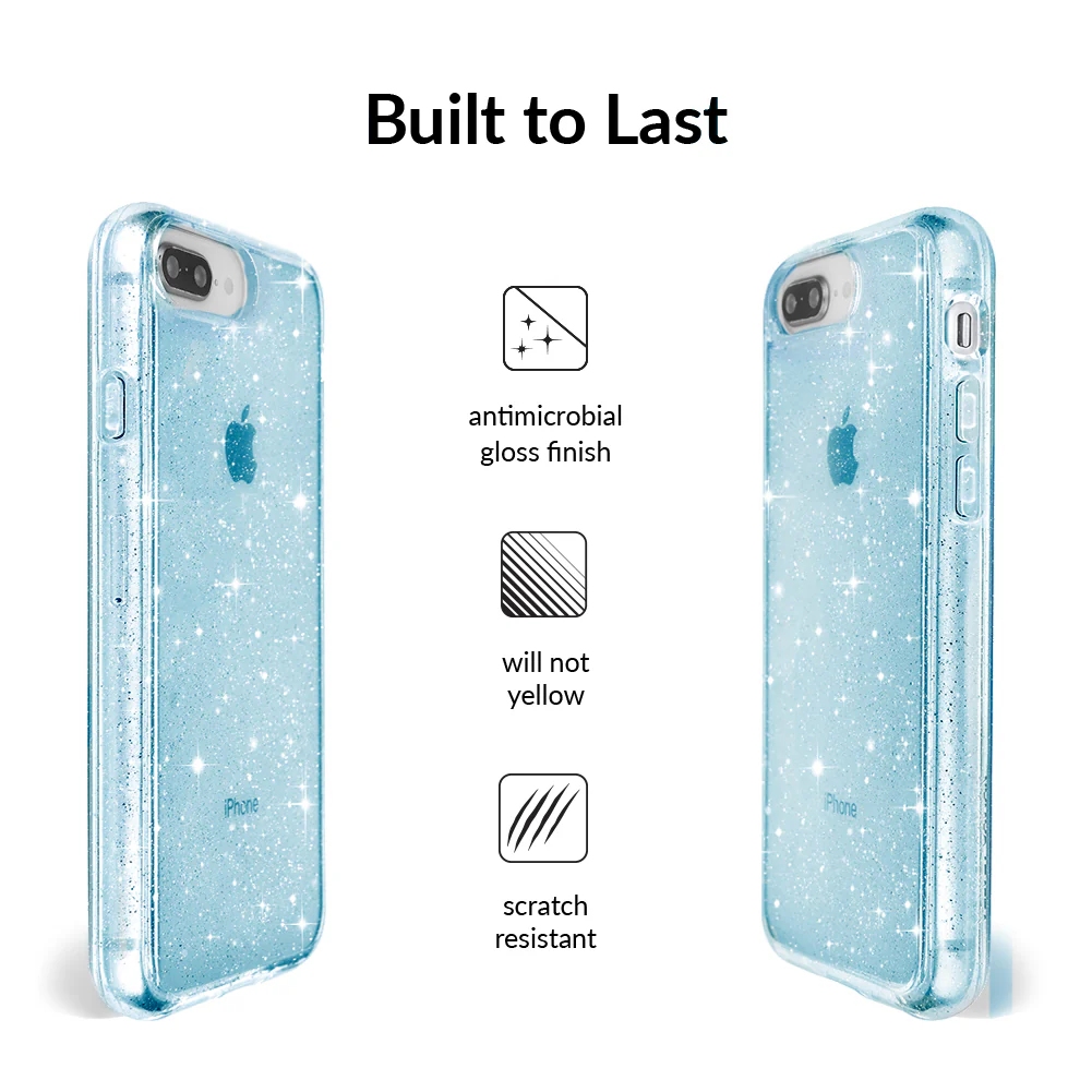 Blue Stardust Glitter iPhone Case - Image 83