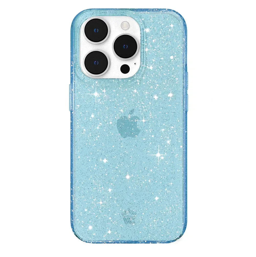 Blue Stardust Glitter iPhone Case - Image 92