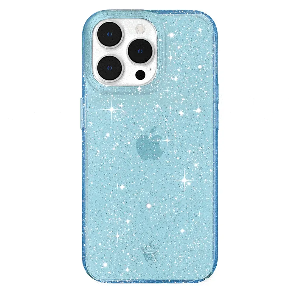Blue Stardust Glitter iPhone Case - Image 98