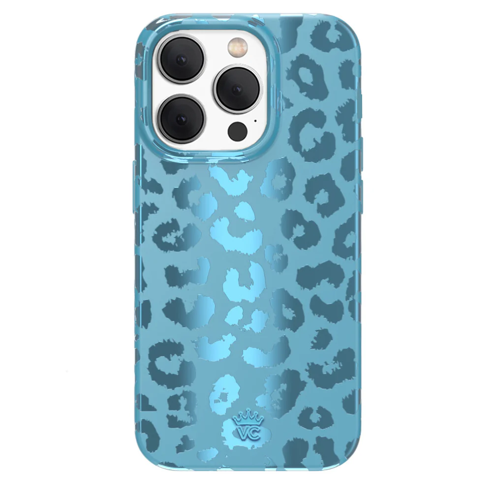 Blue Sapphire Leopard iPhone Case - Image 103