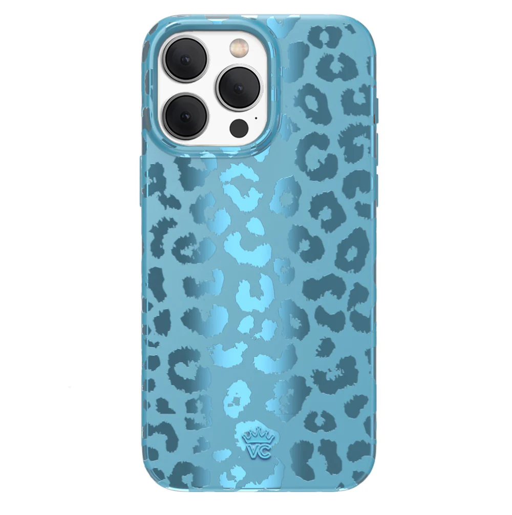 Blue Sapphire Leopard iPhone Case - Image 109