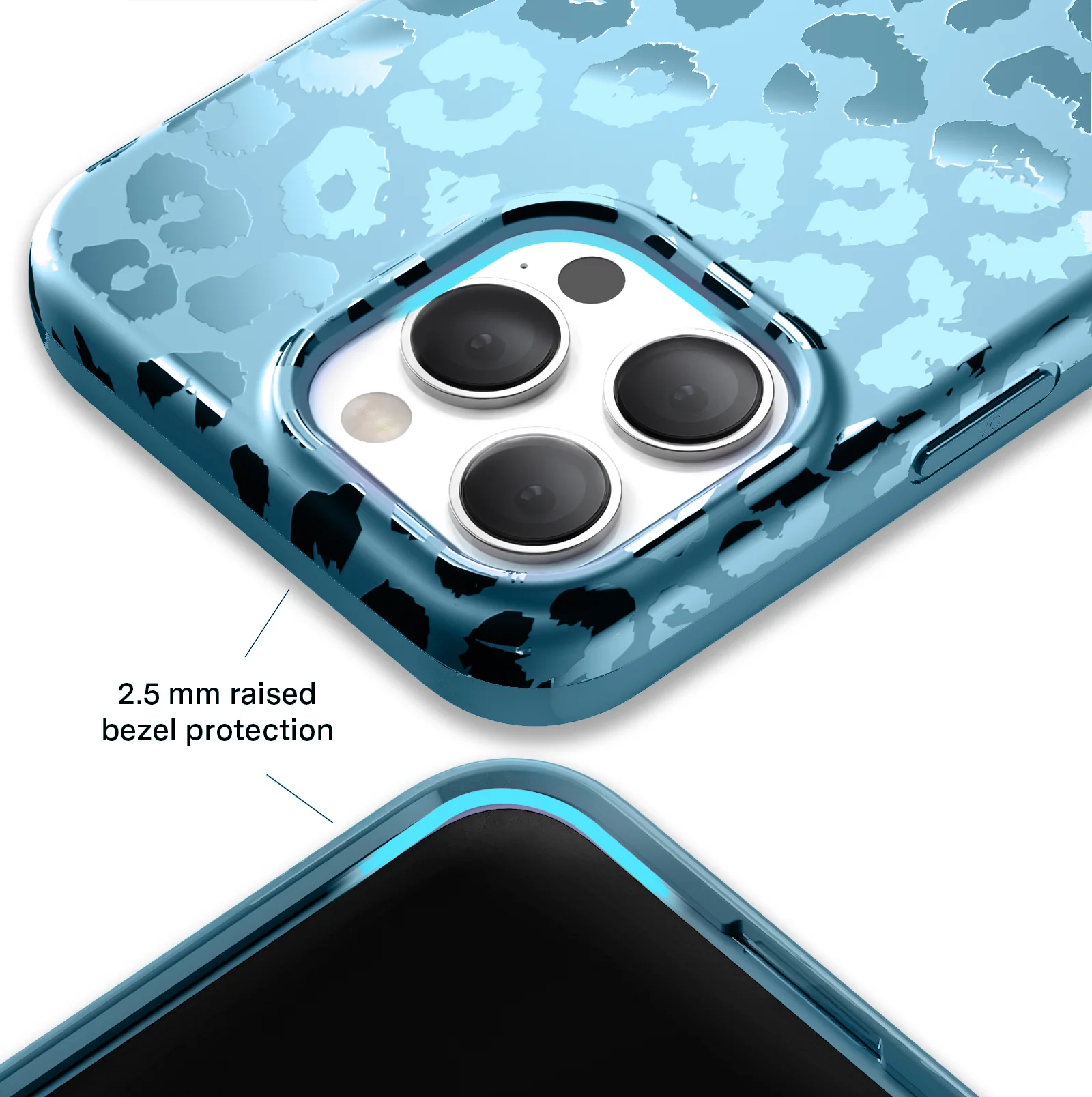 Blue Sapphire Leopard iPhone Case - Image 111