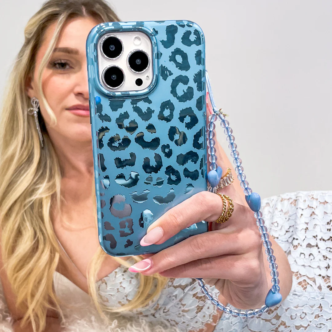 Blue Sapphire Leopard iPhone Case - Image 20