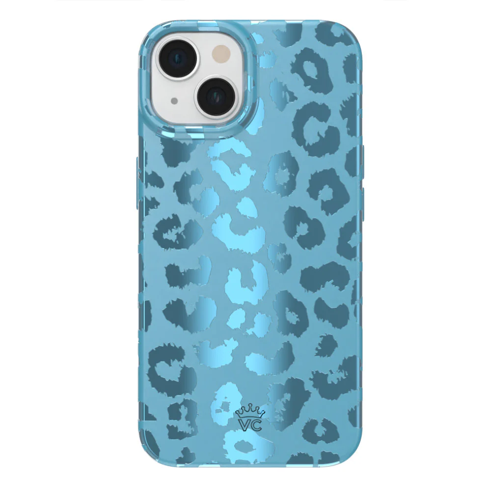 Blue Sapphire Leopard iPhone Case - Image 25